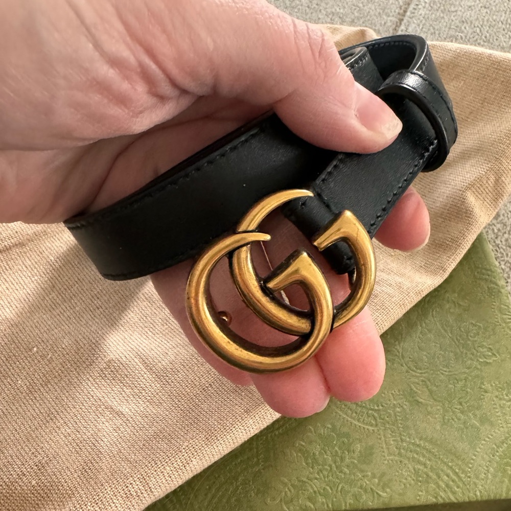 GUCCI GG Marmot Thin Belt